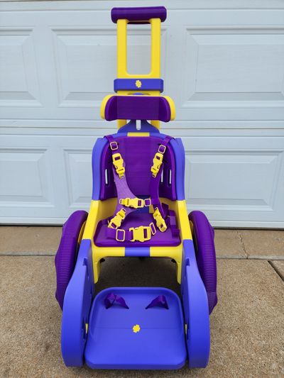 Purple and yellow Toddler Mobility Trainer